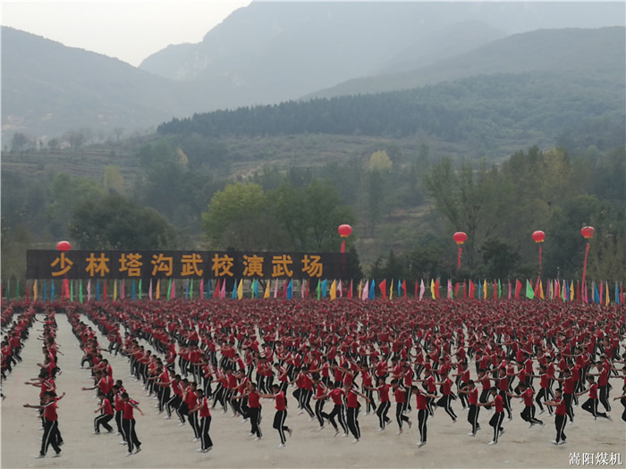 第十一屆鄭州國際少林武術節(jié)萬人武術團體操表演